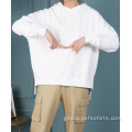 Round Neck Loose Hoodies Loose Hoodies with Solid Color Factory